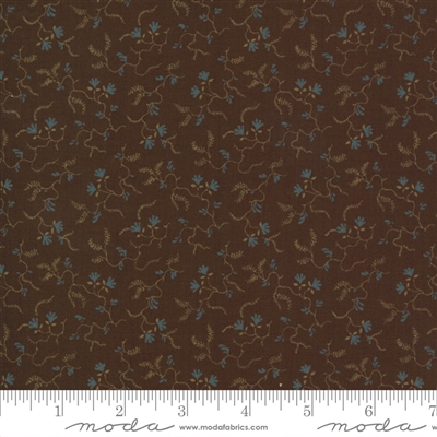 Maria's Sky Vines in Chestnut Brown  by Betsy Chutchian for Moda