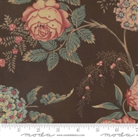 Kate's Garden In Floral Bloom-An Antique Rose Brown by Betsy Chutchian for Moda