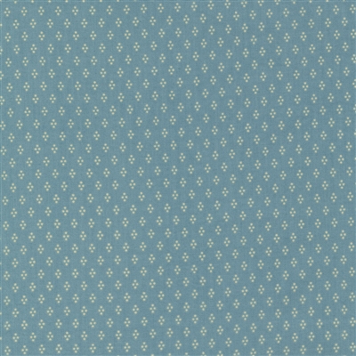 Kate's Garden Tiny Diamond Fabric in Aqua Blue  by Betsy Chutchian for MODA FABRICS