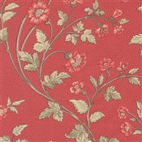 This fabric features a floral vine flower.