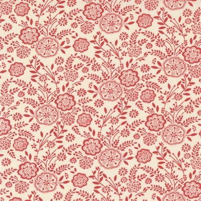 This fabric features an all over floral silhouette,