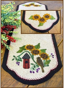 No Place Like Home Table Runner Wool Applique Quilt Pattern