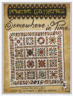 Somewhere in Time Applique Quilt Pattern from Primitive Gatherings