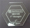 1 Inch Hexagon ACRYLIC TEMPLATE