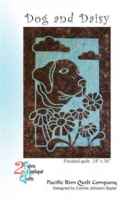 Dog and Daisy Applique Quilt Pattern