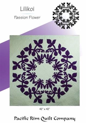 Lilikoi Passion Flower Quilt Pattern