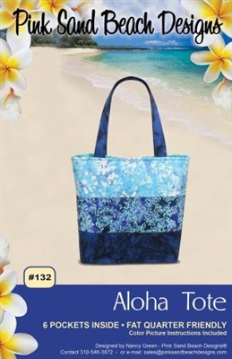 ALOHA Tote Pattern by Pink Sand Beach Designs