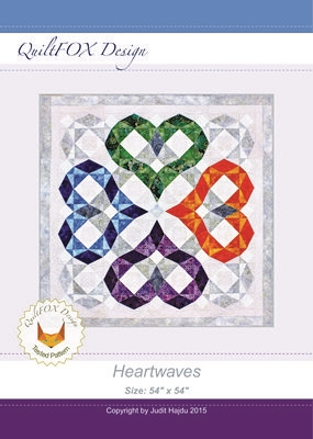 Heartwaves Quilt Pattern by QuiltFox Designs