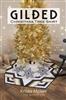Gilded Christmas Tree Skirt Pattern  is a modern, graphic tree skirt shown in black and white, or on the flip side of the pattern, in red and green.