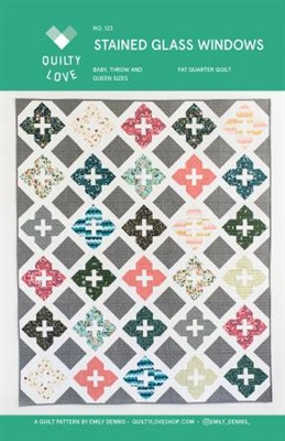 Stained Glass Quilt Pattern by Quilty Love