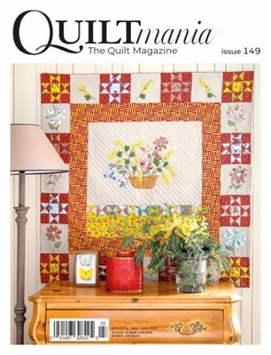 PHOTO IS THE COVER OF QUILTMANIA Magazine No. 149