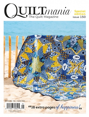 PHOTO IS THE COVER OF QUILTMANIA Magazine No. 150