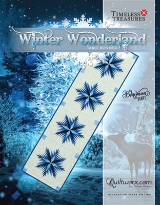 Winter Wonderland Table Runner Quilt Pattern by Judy Niemeyer