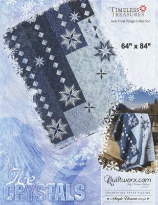 Ice Crystals  Ring Foundation Paper Pieced Quilt Pattern by Judy Niemeyer Quiltworx