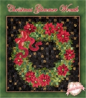 Christmas Glimmer Wreath Quilt Pattern by Shabby Fabrics