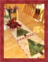 Patchwork Christmas Tree Table Runner Quilt Pattern by Shabby Fabrics