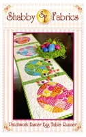 Patchwork Easter Egg Table Runner Quilt Pattern by Shabby Fabrics