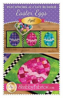 Patchwork Accents Table Runner April Easter Eggs by Shabby Fabrics