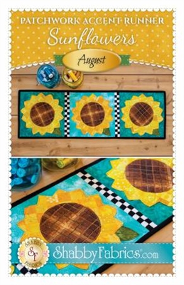 Patchwork Accents Table Runner August Sunflowers by Shabby Fabrics