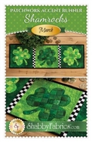Patchwork Accents Table Runner March shamrocks by Shabby Fabrics