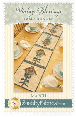 Vintage Blessings March Table Runner Pattern by Shabby Fabrics