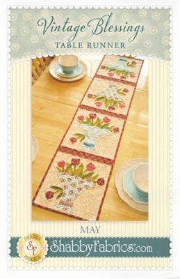 Vintage Blessings May Table Runner Pattern by Shabby Fabrics
