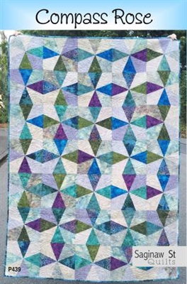 Compass Rose Quilt Pattern from Saginaw St. Quilt Co.