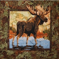 Hidden Lake (Moose) Fusible Applique Quilt Pattern
