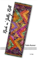 Rockin Jelly Roll Runner Quilt Pattern by Tiger Lily Press