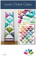 Lovely Ombre Cabins Quilt Pattern by V and Co