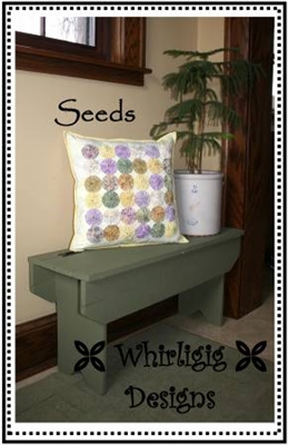 Seeds Pillow Pattern by Whirligig Designs
