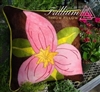 Trillium Wool Applique Throw Pillow Kit