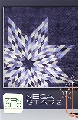 Mega Star 2 Quilt Pattern by Zen Chic